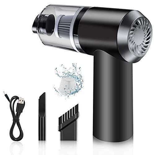2 - in - 1 Wireless Handheld Vacuum Cleaner & Air Duster – 120W Powerful Car & Home Mini Vacuum with 5500PA Suction, LED Light & Rechargeable Battery - Shoopers