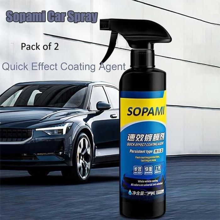 Sopami Car Coating Spray (50ml Each) Pack of 2 | Advanced Multi - Surface Protection - Shoopers